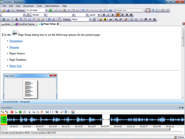 Screen image of this step
