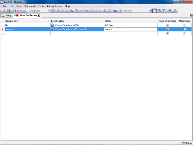 Screen image of this step