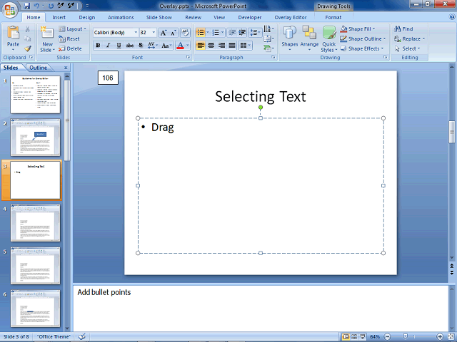 Screen image of this step