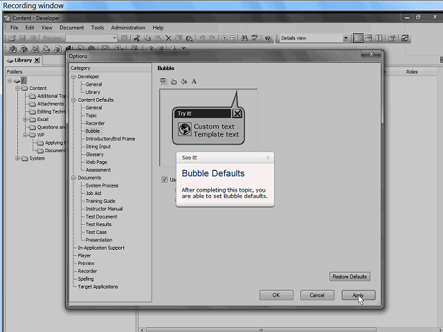 Screen image of this step