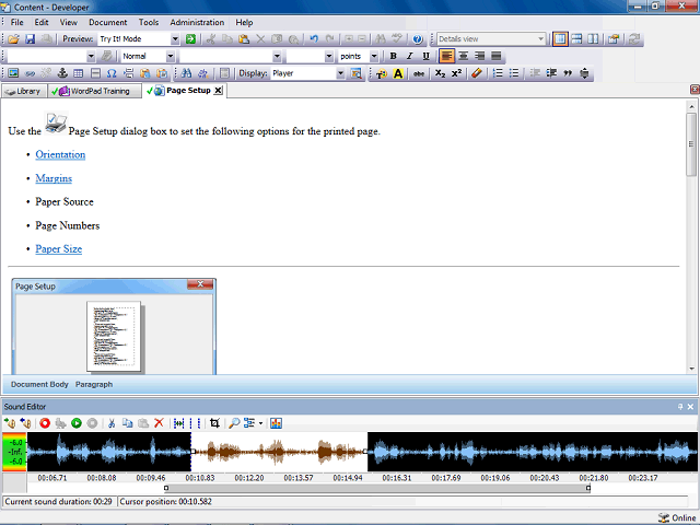 Screen image of this step