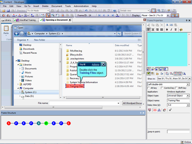 Screen image of this step