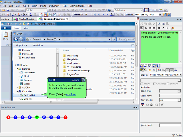 Screen image of this step