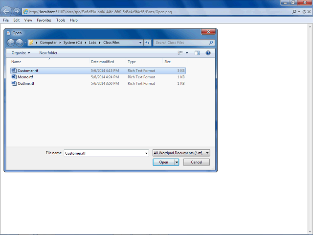 Screen image of this step