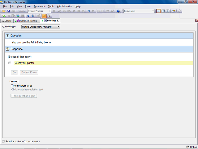 Screen image of this step