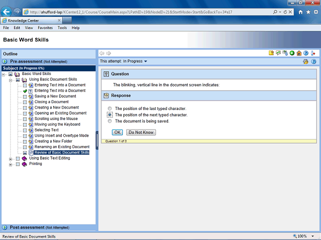 Screen image of this step