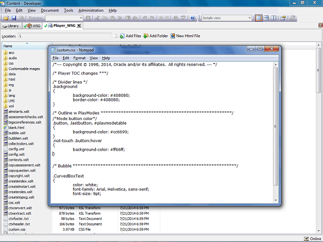 Screen image of this step