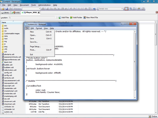 Screen image of this step
