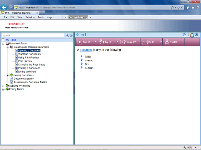 Screen image of this step