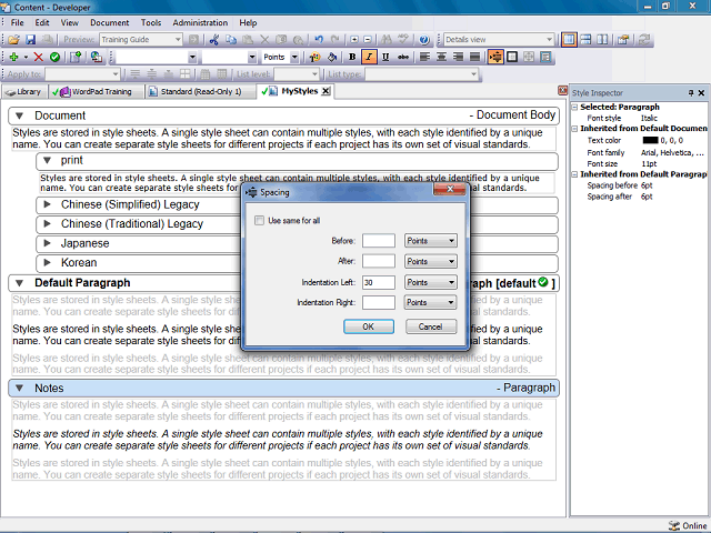 Screen image of this step
