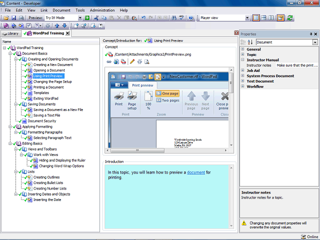 Screen image of this step