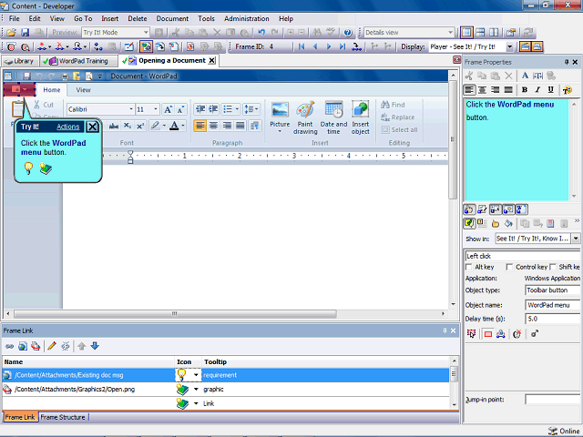 Screen image of this step