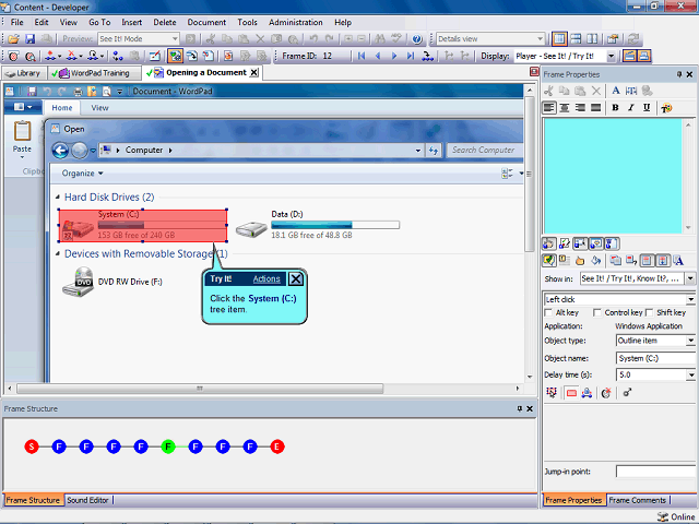 Screen image of this step