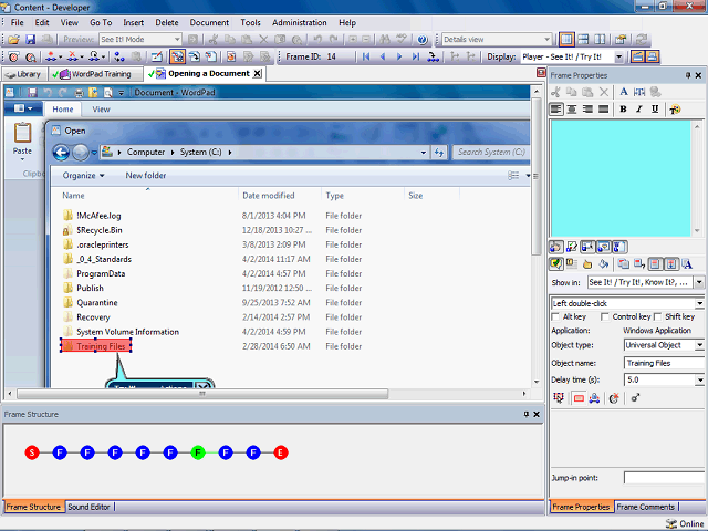 Screen image of this step
