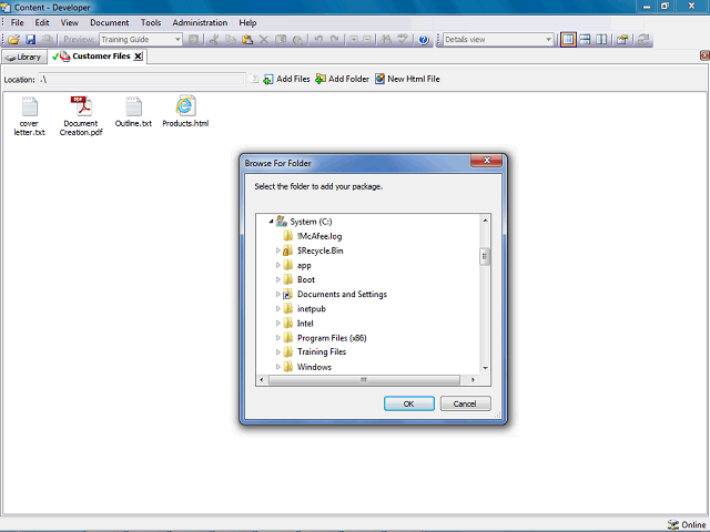 Screen image of this step