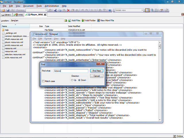 Screen image of this step