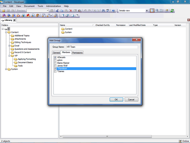 Screen image of this step