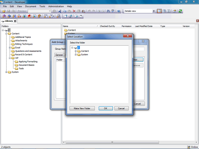 Screen image of this step