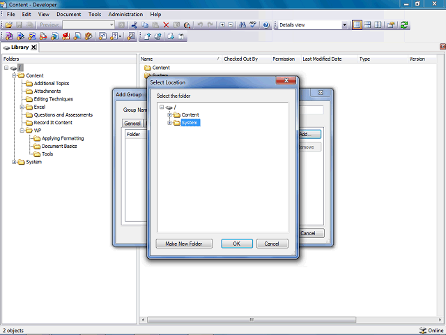 Screen image of this step