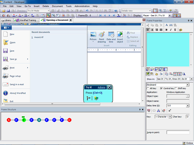 Screen image of this step