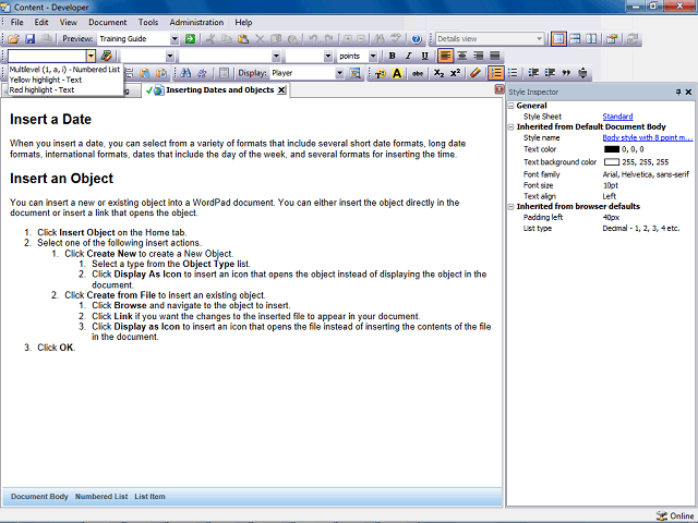 Screen image of this step