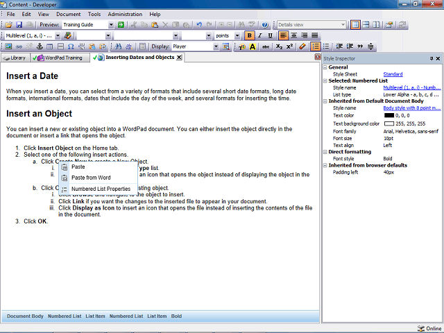 Screen image of this step