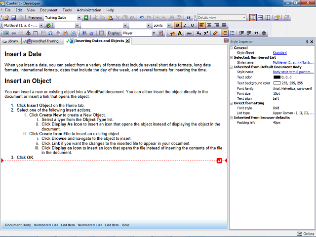 Screen image of this step