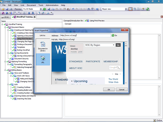 Screen image of this step