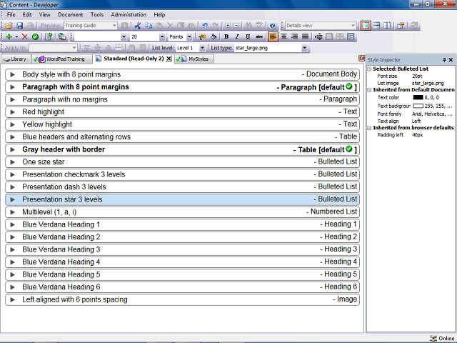 Screen image of this step