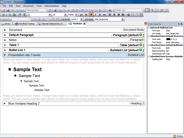 Screen image of this step
