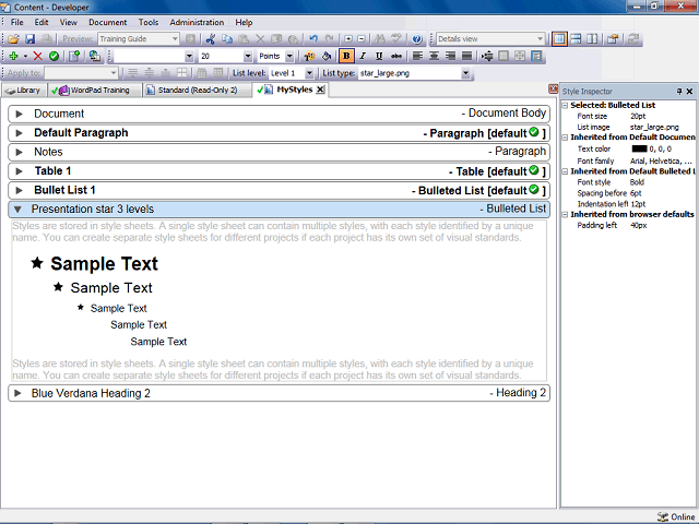 Screen image of this step