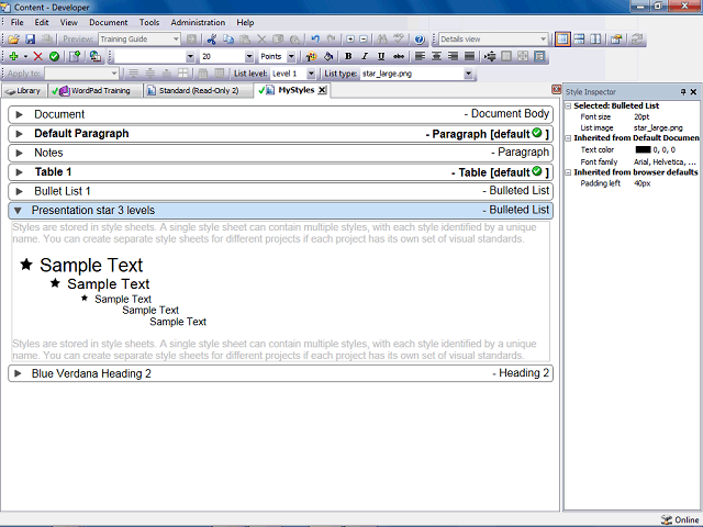 Screen image of this step