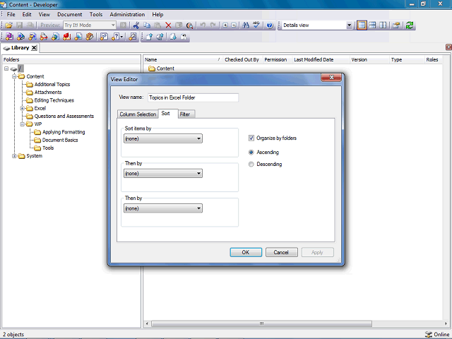 Screen image of this step