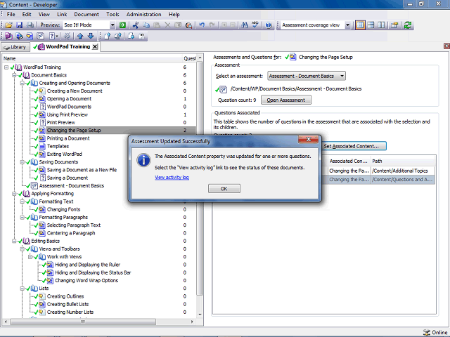Screen image of this step