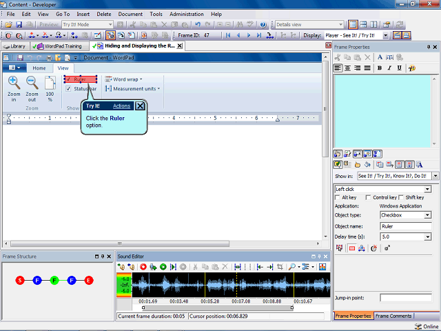 Screen image of this step