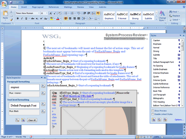 Screen image of this step