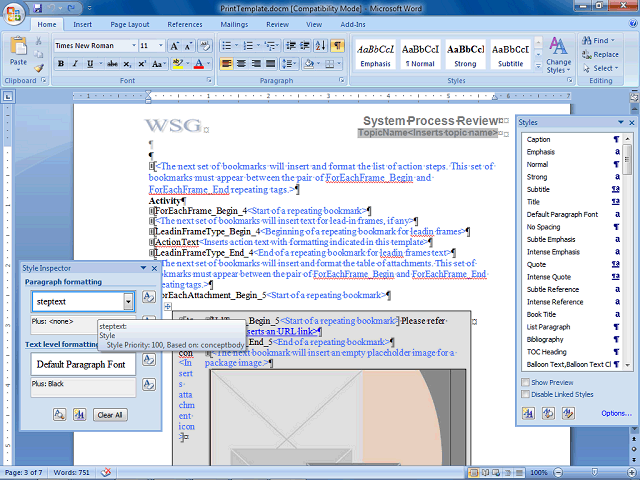 Screen image of this step