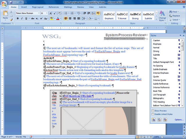 Screen image of this step