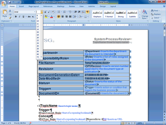 Screen image of this step