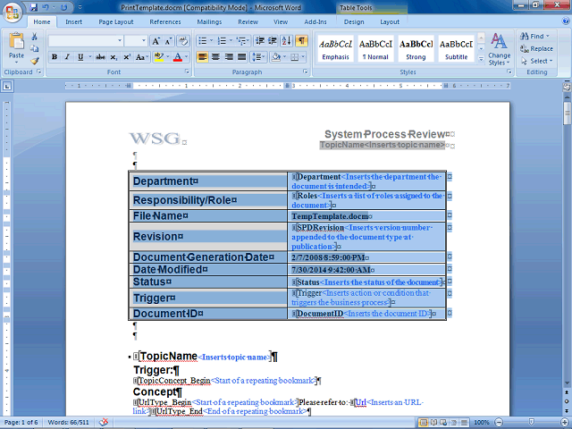 Screen image of this step
