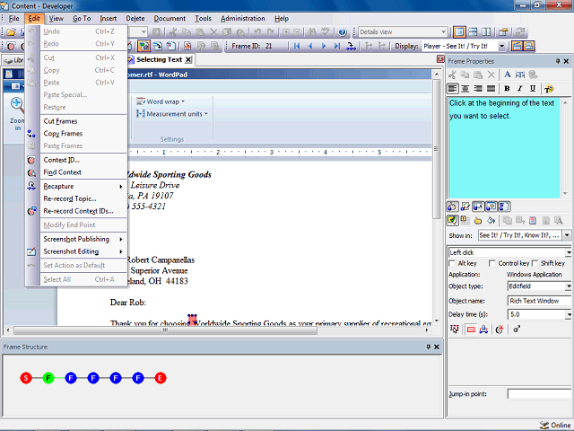 Screen image of this step