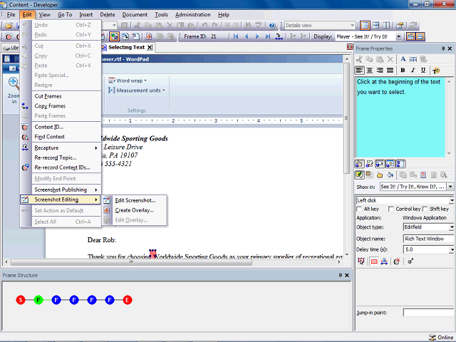 Screen image of this step