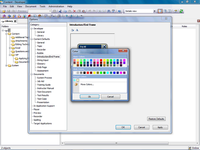 Screen image of this step