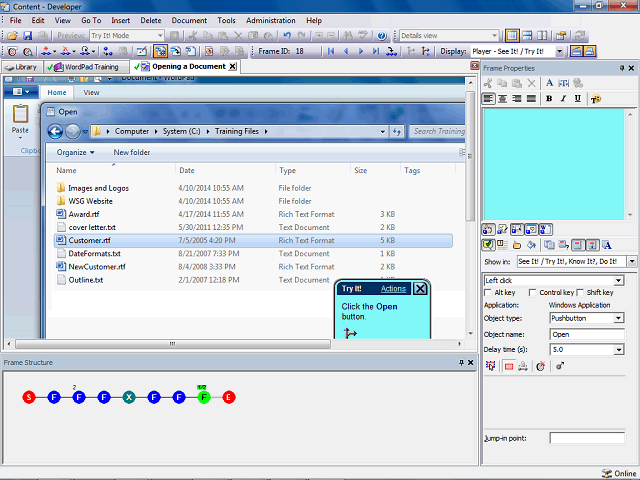 Screen image of this step