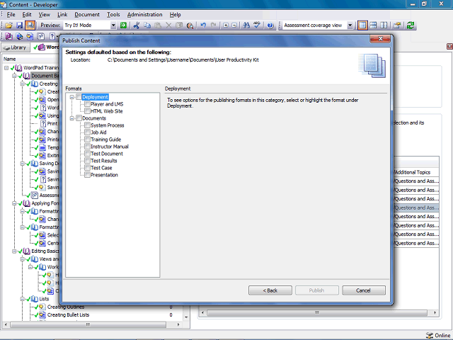 Screen image of this step