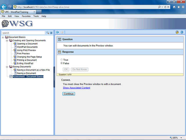 Screen image of this step