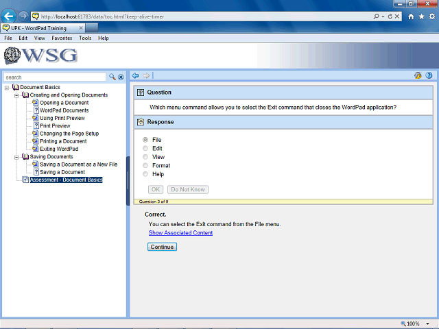 Screen image of this step