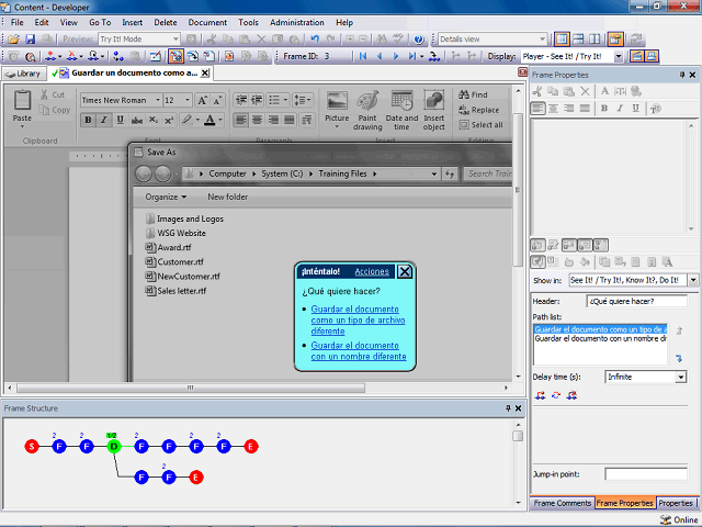 Screen image of this step