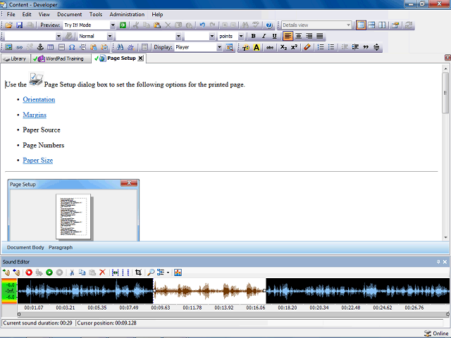 Screen image of this step