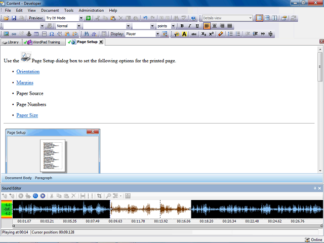 Screen image of this step